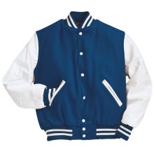 Personalizado de algodón de los hombres con capucha Béisbol Varsity chaqueta en diferentes colores